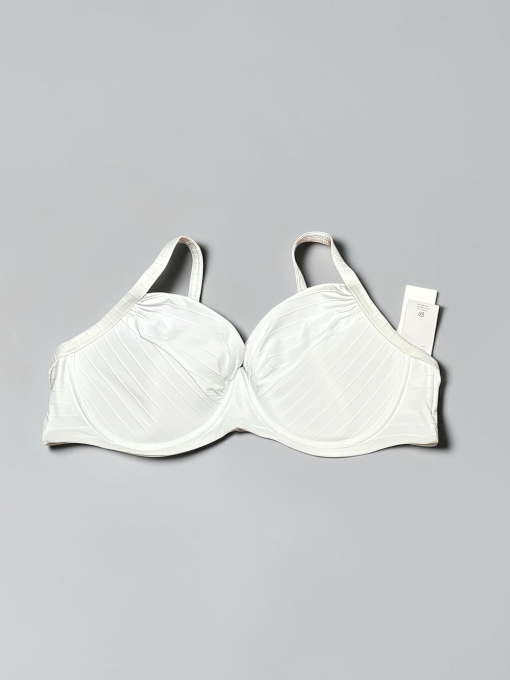 Lands' End White Underwire Bikini Top, Size 16, NWT - Picture 3 of 6